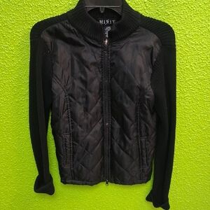 Mix It Black Quilted Puffer Jacket